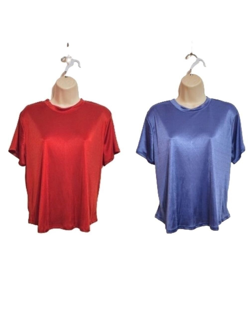 Bar III Short Sleeve Tee Red Blue Size Small